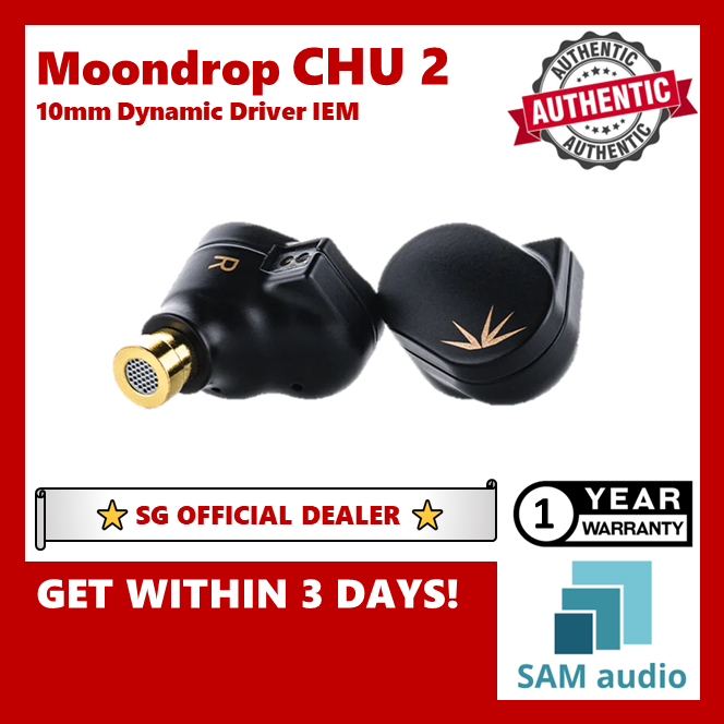 [?SG] MOONDROP CHU 2 (CHU2) 10mm Dynamic Driver IEM
