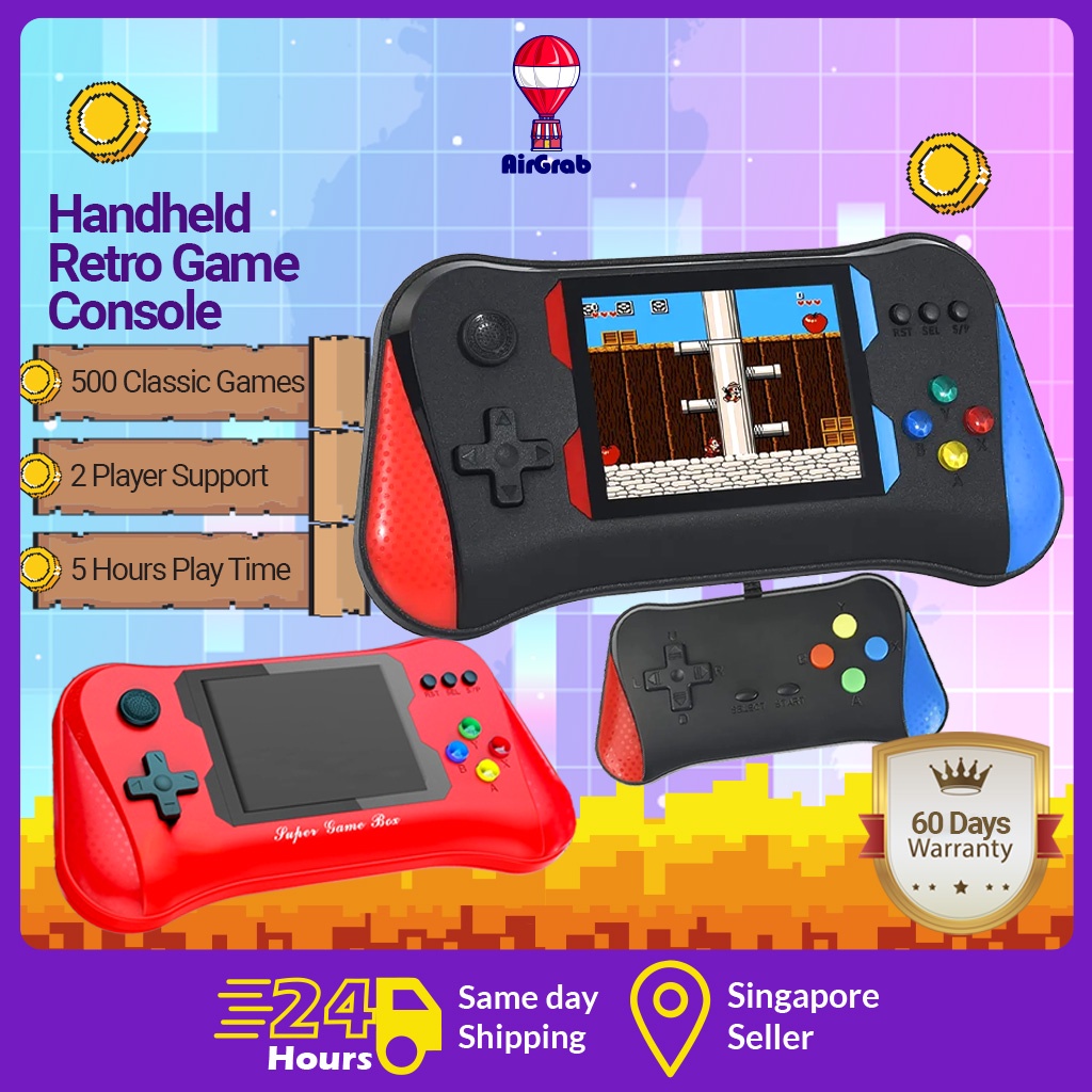 Classic Game Console Portable Handheld Gaming Retro Device 500-in-1 Game Box Gamepad