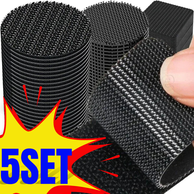 [ Featured ] Strong Fixed Tapes - Anti-Slip Grippers - Car Floor Mat Fastener - Self-Adhesive Fixing Stickers - Home Sofa Floor Mat Patches - Double Sided Nylon Tape
